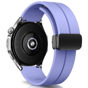 [ROSOKI] 22MM バンド HUAWEI WATCH GT 4 46MM / HUAWEI WATCH 4 46MM / HUAWEI WATCH GT 3 46MM 対応 バンド シリコン製 マグネット付き