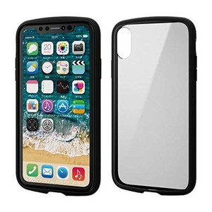 エレコム IPHONE XR ケース 耐衝撃×フレーム TOUGH SLIM LITE [背面クリアタイプ] ブラック PM-A18CTSLFCBK