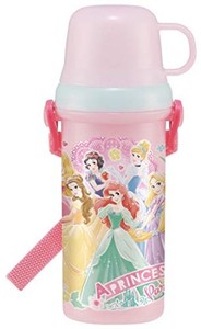 スケーター(SKATER) 子供用 コップ付き 水筒 ディズニー プリンセス 480ML 女の子 PSB5KD