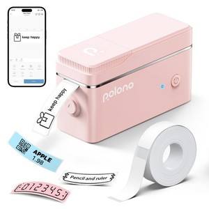 POLONO P31S ラベルライター BLUETOOTH接続ラベルプリンター 感熱プリンター 書類整理/名前シール/値札シール/調味料に適用 ANDROID & IO