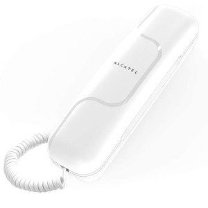 ALCATEL (アルカテル) T06 電話機 シンプル 固定電話機 ビジネスフォン 電源不要 コンパクト 小型 卓上 壁掛け アナログ回線 受付/オフィ