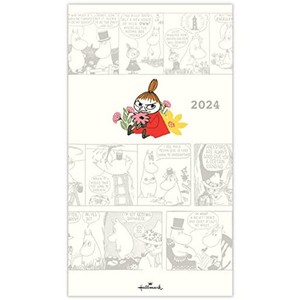 日本ホールマーク ムーミン リトルミイ 手帳 2024年 スリム マンスリー 824-563 (2023年 10月始まり)