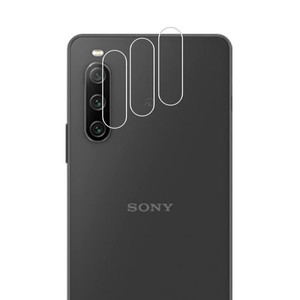 XPERIA 10 IV レンズフィルム 【 3枚セット- 日本旭硝子 】 SO-52C SOG07 カメラフィルム エクスペリア 10 IV レンズ保護フィルム エクス