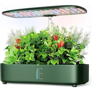 水耕栽培キット、LED植物成長ライト付き屋内水耕栽培キット、3つの栽培モードを備えた植物成長保育園キットは、同時に12植物を栽培するこ