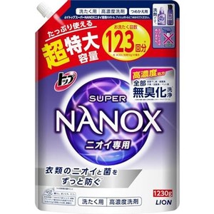 【大容量】 トップ ナノックス(NANOX) トップ スーパーナノックス ニオイ専用 プレミアム抗菌処方 部屋干し 洗剤 蛍光剤無配合 洗濯洗剤 