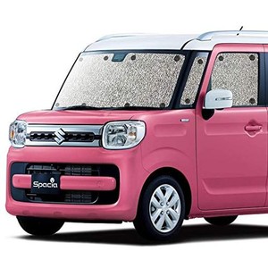 フルセット 日本製 新型 スペーシア スペーシアカスタム スペーシアギア MK53S サンシェード 車用 カーテン シームレスサンシェード 車中