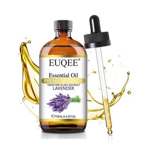 EUQEE アロマオイル エッセンシャルオイル ラベンダー 天然100% 精油 100ML アロマディフューザー用