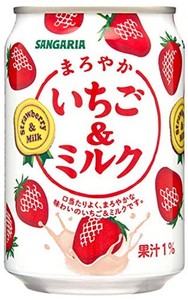 サンガリア まろやかいちご&ミルク 275G ×24本