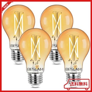 BESLAM LED電球 フィラメント電球 調光器対応 E26 60W形相当 電球色 2700K 806LM LED 調光 電球 エジソン電球 エジソンランプ エジソンバ