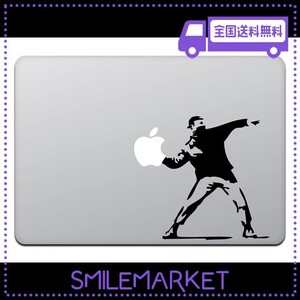 カインドストア MACBOOK AIR / PRO マックブック ステッカー シール バンクシー モロトフ ガイ BANKSY MOLOTOV GUY M424