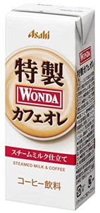 アサヒ飲料 ワンダ 液体 特製カフェオレ (LL) 紙パック スリム 200ML×24本 [ コーヒー ]