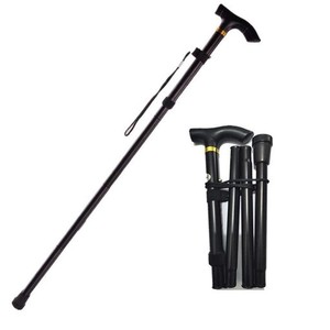 登山杖 登山 徒歩杖 Tハンドル 耐震超軽量 登山用品 85-95CM 登山の必需品 徒歩 ひかえぼう 登山 棒 (ブラック)