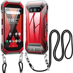 TORQUE 5G KYG01 クリア ケース ショルダー KYOCERA TORQUE G05 ケース ストラップ付き スマホケース 耐衝撃 カバー TPU 肩掛け 斜めかけ