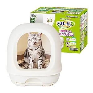 デオトイレ 猫用 トイレ フード付き 本体セット ナチュラルアイボリー おしっこ ペット用品 ユニチャーム