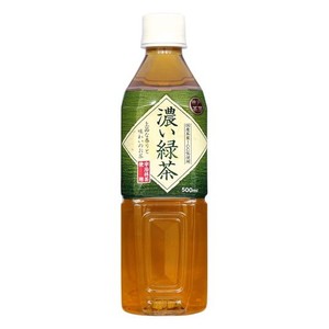 神戸茶房 濃い緑茶 PET 500ML ×24本 [ 国産茶葉100% 宇治抹茶入り 無香料 無着色 ]
