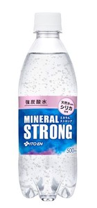 ミネラルストロング 伊藤園 強炭酸水 ミネラル ストロング 500ML×24本 シリカ含有