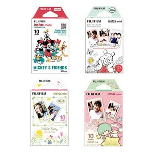 [チェキフイルム4種セット] 富士フイルム INSTAX MINI 「ディズニー＆サンリオセット」 ミッキー＆フレンズ+くまのプーさん+キティ+キキ