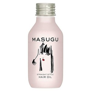 masugu (まっすぐ) ストレート スタイル くせ毛 うねり髪 用 洗い流さないトリートメントオイル 本体 ヘアオイル 100ミリリットル (x 1)