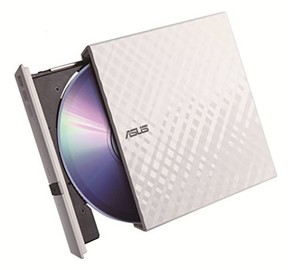 ASUS外付けDVDドライブ 軽量薄型/M-DISC/バスパワー/WIN&MAC/USB2.0(USB3.0搭載PCでも利用可)/書込みソフト付属/ホワイト SDRW-08D2S-U L