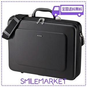 サンワサプライ セミハードPCケース 耐衝撃 撥水加工 鍵付き 15.6インチワイド対応 BAG-EVA7BKN