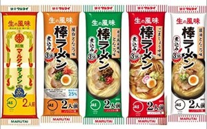 マルタイ 棒ラーメン 5種セット(オリジナル・屋台とんこつ・醤油とんこつ・辛子高菜風味とんこつ・ごましょうゆ 2食入り 各1袋計5袋) 5個