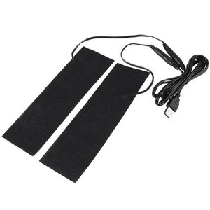 1ペア USBヒーター USBカーボンファイバーヒーターマット 35~50度 折り畳み式 防水 5V USB電気発熱体 フィルムヒーターパッド 温暖化用 