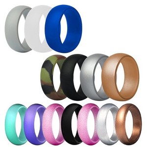 [FINEGOOD] 14本のシリコーン製の結婚指輪 12サイズゴム製の指輪 安全 柔軟 快適- 多色