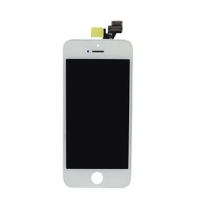 SZM IPHONE5S 液晶パネルセットフロントパネルセット(フロントガラスデジタイザ)タッチパネル 修理交換用 (白)