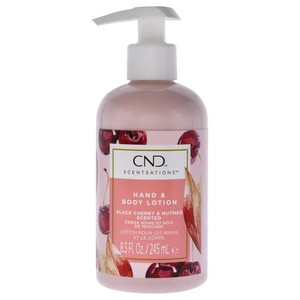 CND センセーション ハンド&ボディローション ブラックチェリー&ナツメグ 245ML 若々しいブラックチェリー&ナツメグの甘酸っぱい香り