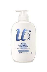 ビオレU ザ ボディ 〔 THE BODY 〕 液体タイプ ピュアリーサボンの香り ポンプ 480ML 「高潤滑処方の手づくりシルキー泡」 ボディソープ 