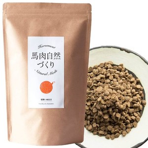 健康いぬ生活 国産 無添加 馬肉自然づくり 1KG (1KG ×1袋) ドッグフード 小粒 全犬種 全年齢 低脂肪 香料 着色料 保存料 不使用 ヒュー