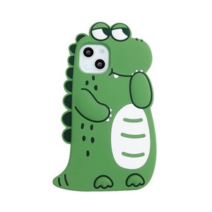 CRAZYLEMON 適用 IPHONE 7 / 8 IPHONE SE 第二世代 ケース かわいい キャラクター かっこいい 緑の 恐竜 デザイン 薄型 ソフト シリコー