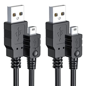PS3充電ケーブル 2本 1M PS3充電器 USB A MINIB オスオス WUERNINE コントローラーコード USB2.0