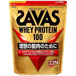 明治 ザバス(SAVAS) ホエイプロテイン100 ココア味 2200G