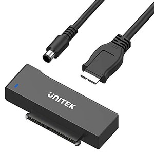 UNITEK SATA USB3.0アダプター 変換ケーブル 2.5 3.5インチ HDD/SSD などのハードドライブ に対応 SATAI/II/III 電源アダプタ（12V/2A電