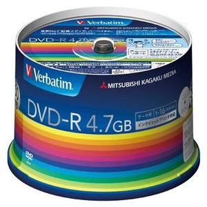 VERBATIM DVD-R 4.7GB 50枚 DHR47JP50V3