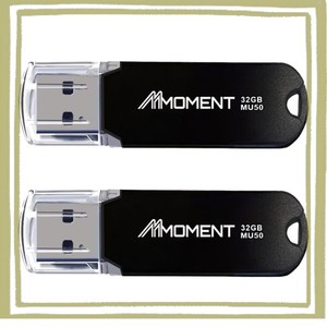 【2個セット】MMOMENT MU50 32GB USBメモリ USB3.2(読込最大100MB/S)