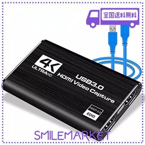 ZARPA 4K HDMI キャプチャーボード SWITCH対応 USB 3.0ビデオゲームキャプチャ HDMIパススルー 1080P 60FPS ゲーム録画 ビデオ録画 医用