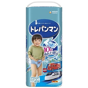 【トレーニング専用パンツ ビッグサイズ】トレパンマン 男の子 オムツ(12~22KG)30枚