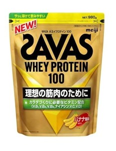 ザバス(SAVAS) ホエイプロテイン100 バナナ風味 980G 明治