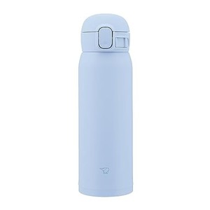 象印マホービン 水筒 シームレスせん 480ML ワンタッチ ステンレスマグ エアリーブルー パッキン一体化で洗うのは3点だけ SM-WS48-AM