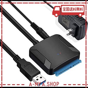 WOSOB SATA USB 変換ケーブル HDD 3.5 USB 2.5/3.5インチ 変換アダプター SSD HDD データ取り出しSATA3 USB 3.0 変換ケーブル UASP対応 