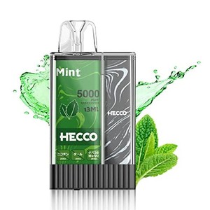 HECCO 使い捨てタイプ電子タバコ メンソール シーシャ 持ち運び フレーバー 大容量 ノンニコチン・タール・色素０ 水蒸気タバコ 水タバコ