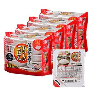 アイリスオーヤマ パックご飯 うるち米 国産米 100% 低温製法米 非常食 米 レトルト 180G×40個