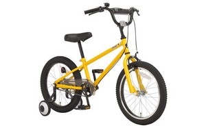 アルテージ(ALTAGE) 子ども用 自転車 14インチ 補助輪 スタンド 両方付属 BMX AKB-004 マットイエロー 46676