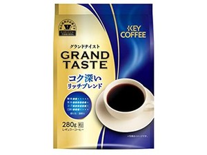 キーコーヒー グランドテイスト コク深いリッチブレンド 280G×3袋