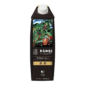 上島珈琲店 アイスコーヒー 無糖 紙パック コーヒー 1000ML×12本