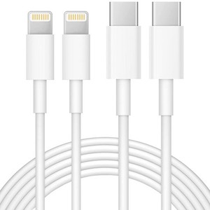 IPHONE 14 充電ケーブル 1M MFI認証 LIGHTNING ケーブル 純正 TYPE-C IPHONE Cタイプ USB-C ケーブル 2本セット PD対応 QC3.0高速充電 た