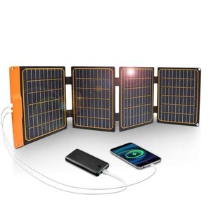 FLEXSOLAR ソーラーパネル 40W ソーラー充電器 2 USB 高速充電 ソーラーチャージャー IP67 防水 停電/災害/旅行/アウトドア用 台風対策 