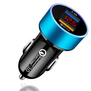 DYAOLE シガーソケット USB 急速充電 電圧測定 シガーソケット 電圧計 LEDデジタルディスプレー搭載 車 USB シガーソケット 2連 耐久性の
